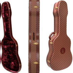 Gucci Collectors GG Original Canvas Monogram Guitar Travel Case